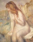 Pierre Renoir Bather on A Rock china oil painting reproduction